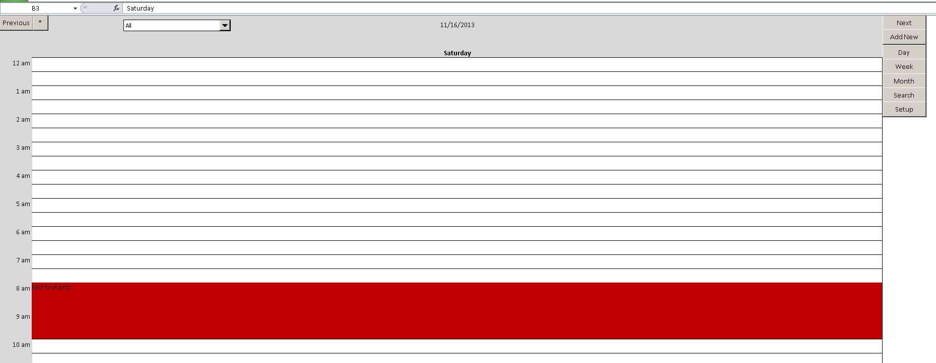 Microsoft Excel Calendar Schedule Template PDF Template